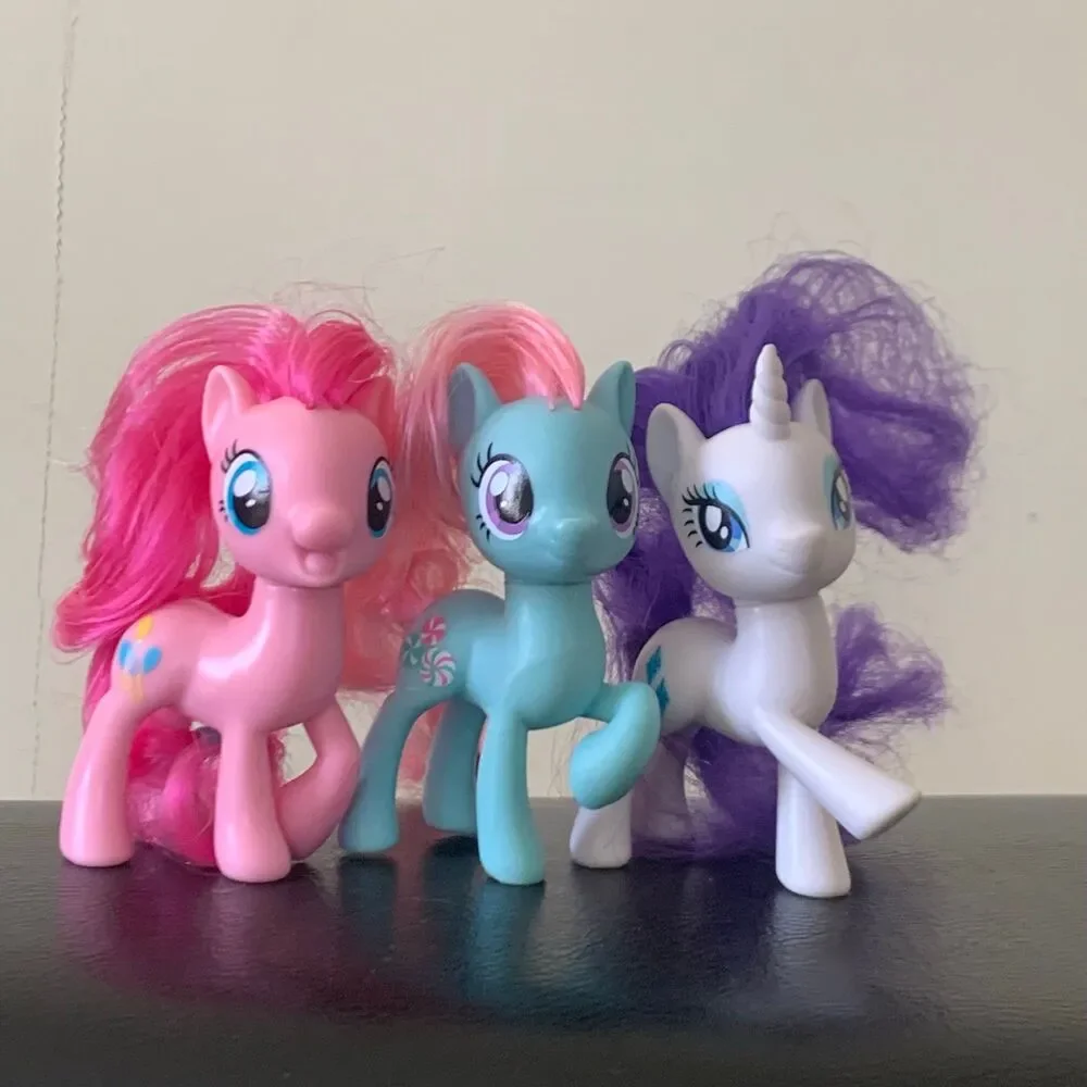 My Little Pony lot of 6 pinkie pie rarity rainbow dash minty apple dash